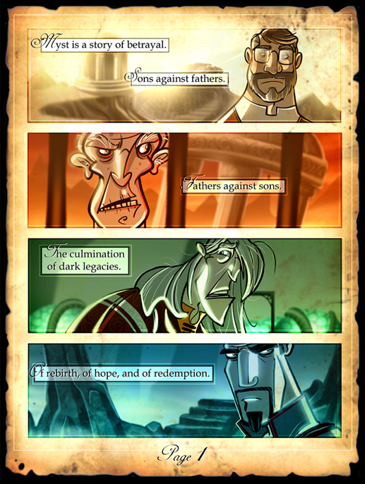 Myst 5 Comic Page 1